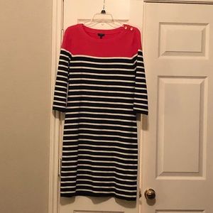 Talbots striped sweater dress